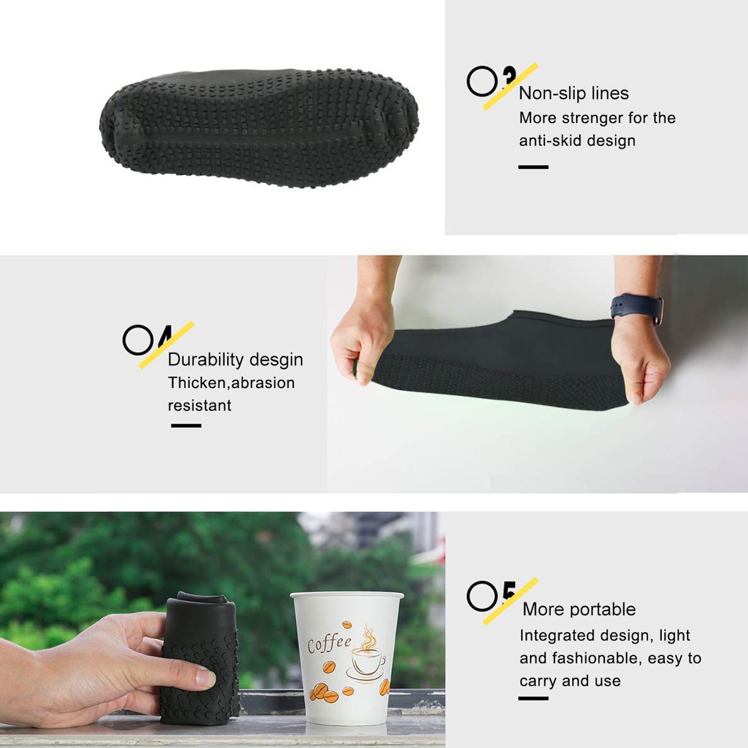 4866 Non-Slip Silicone Rain Reusable Anti skid Waterproof Fordable Boot Shoe Cover ( Large ) 4866 Non-Slip Silicone Rain Reusable Anti skid Waterproof Fordable Boot Shoe Cover ( Large )